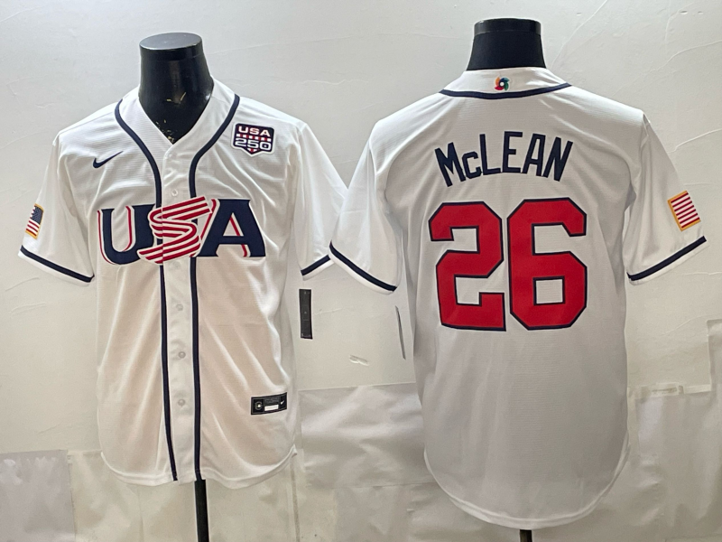 Men 2026 World cup white MLB Nike jersey 00109->more jerseys->MLB Jersey